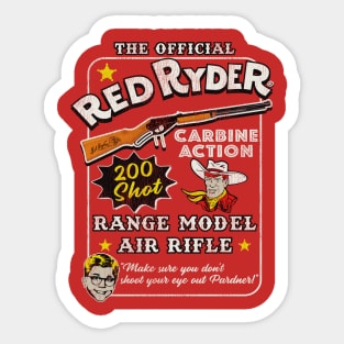 Christmas Story Official Red Ryder Carbine Action 200 Shot Range Model Air Rifle Sticker